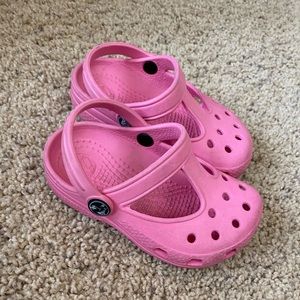 Pink Crocs